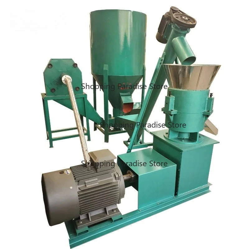 Animal Feed Pellet Production Line 1000kgs/H High Capacity Feed Pellet Machine Price for Pig/Cattle/Rice Hulls/Corn Straw