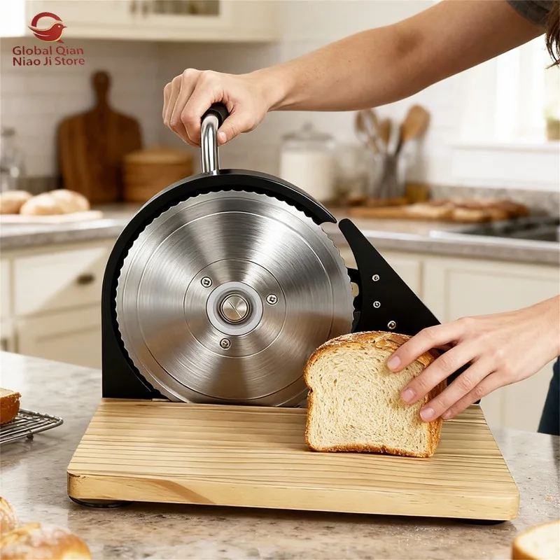 Manual Thick Bread Slicer Adjustable Hamburger Toast Cutter Baking Kitchen Supply Tool