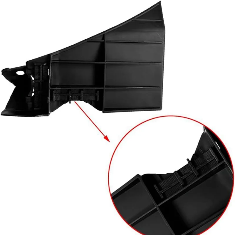 

2 PCS Car Front Bumper Reinforcement Brackets Support Set Black ABS For Ford Mustang 2005-2009 5R3Z17C861AA 5R3Z17C861AB-ABQF