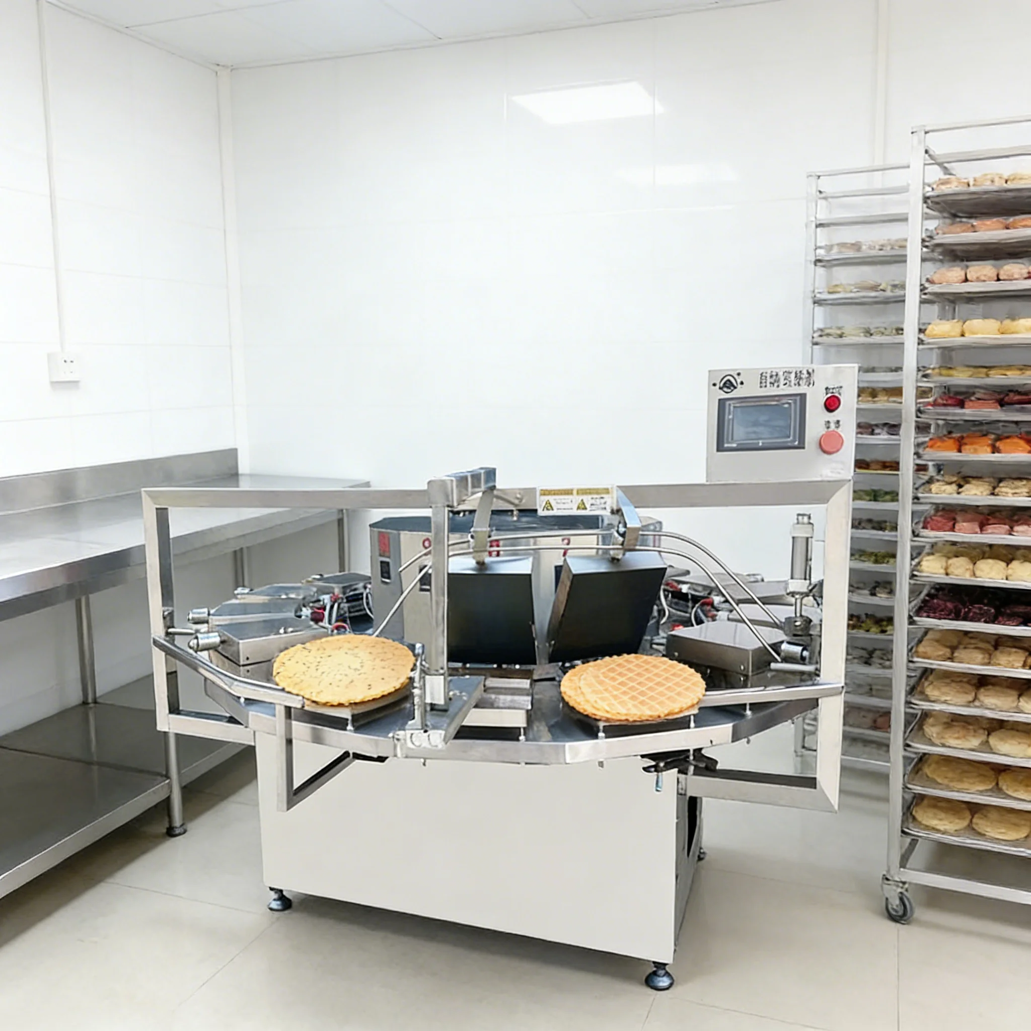 Custom Energy Saving Constant Temperature Egg Roll Machine Alloy Plate Cone Maker