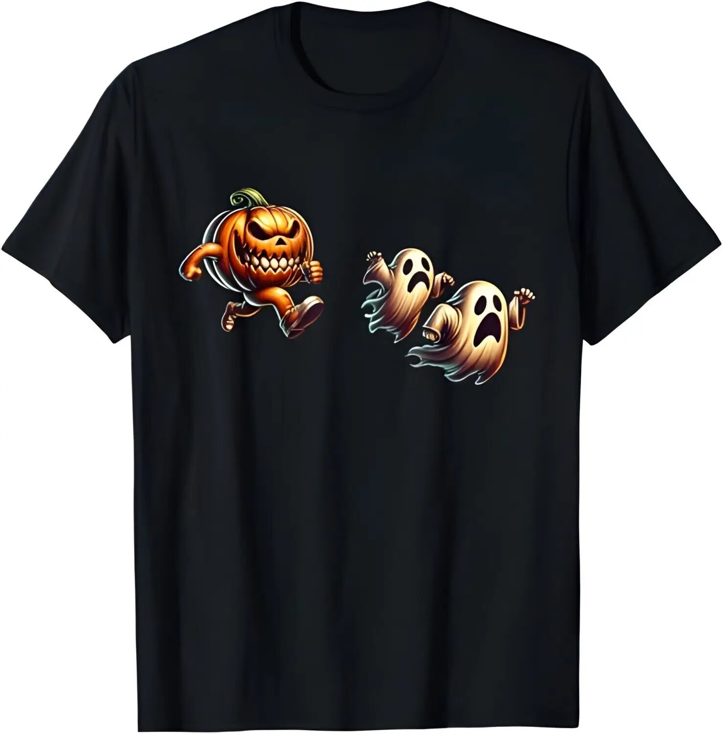 

Halloween Pumpkin With Boo Ghost. Funny Halloween costume T-Shirt