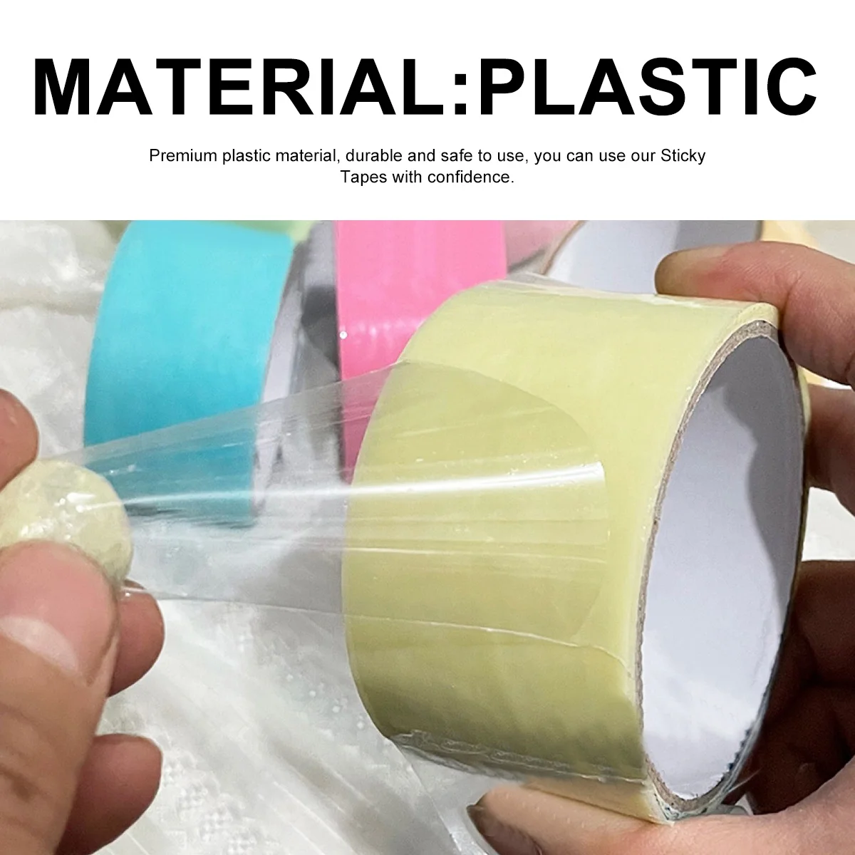 أشرطة كروية لاصقة ملونة للأطفال فيدجيت لتخفيف الضغط وتخفيف التوتر، شريط مطاطي ملون للاسترخاء الممتع