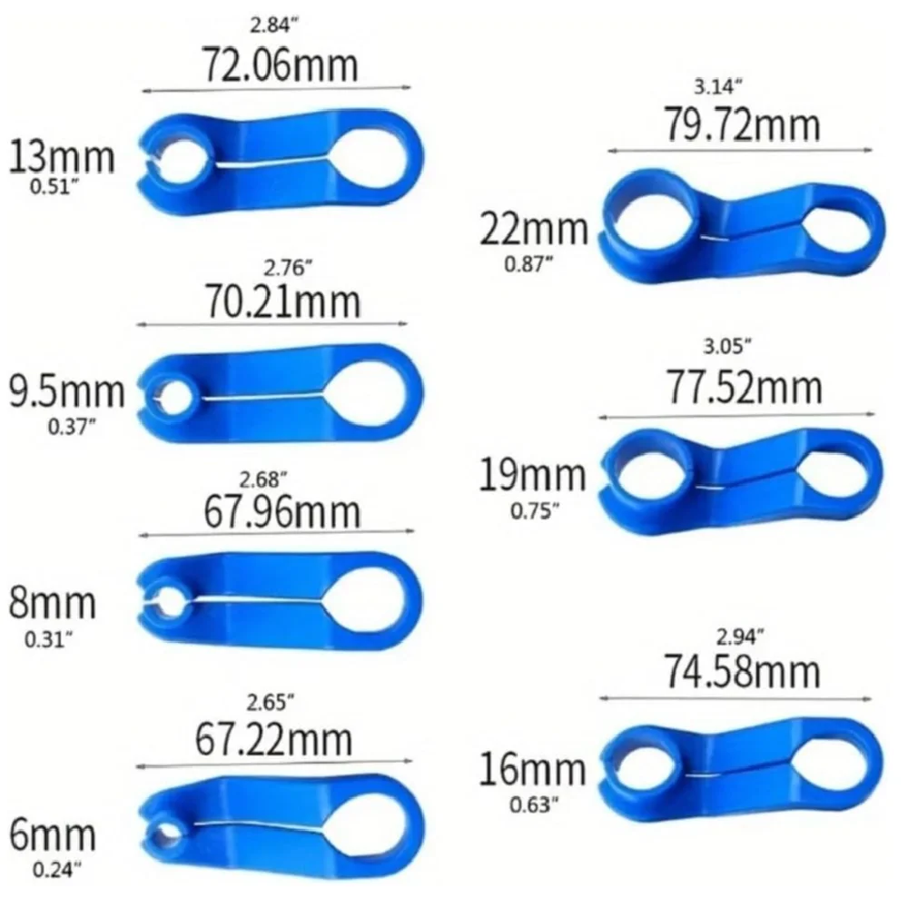 7 PCS Fuel Line Disconnect Tool Kit 1/4