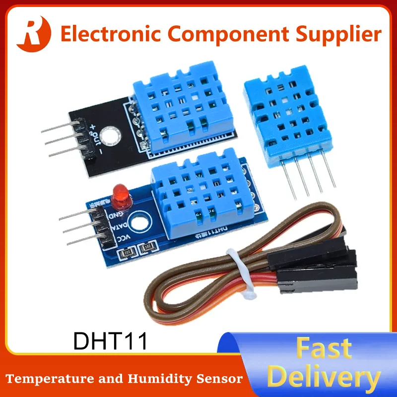 

5Pcs/Lot New DHT11 DHT-11 KY-015 Digital Temperature And Relative Humidity Sensor Module with PCB For Arduino DIY Starter Kit