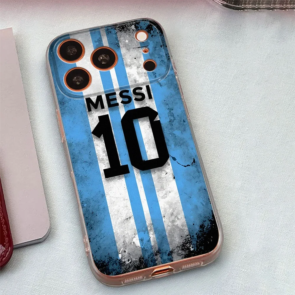 Messi 10 Clear TPU Phone Case For Redmi Note 11 12 13 14 Pro Plus 12 13 13C 4G 5G Anti-fall Shockproof Silicone Soft Lens Cover view 3
