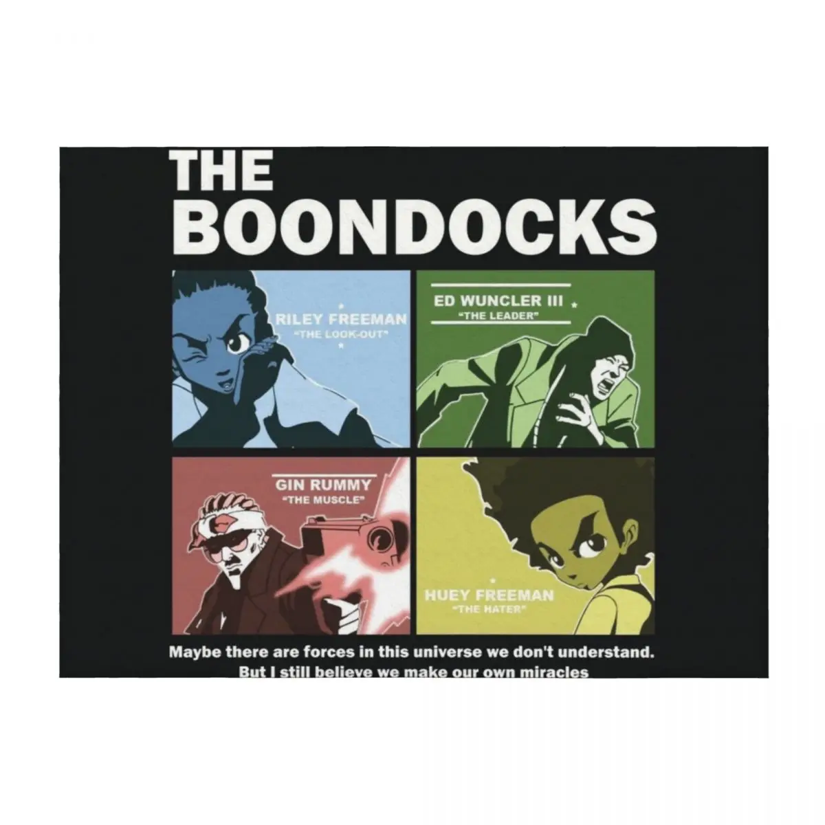 

The Boondocks | Throw Blanket sofa bed Blankets For Bed Thermals For Travel valentine gift ideas Blankets