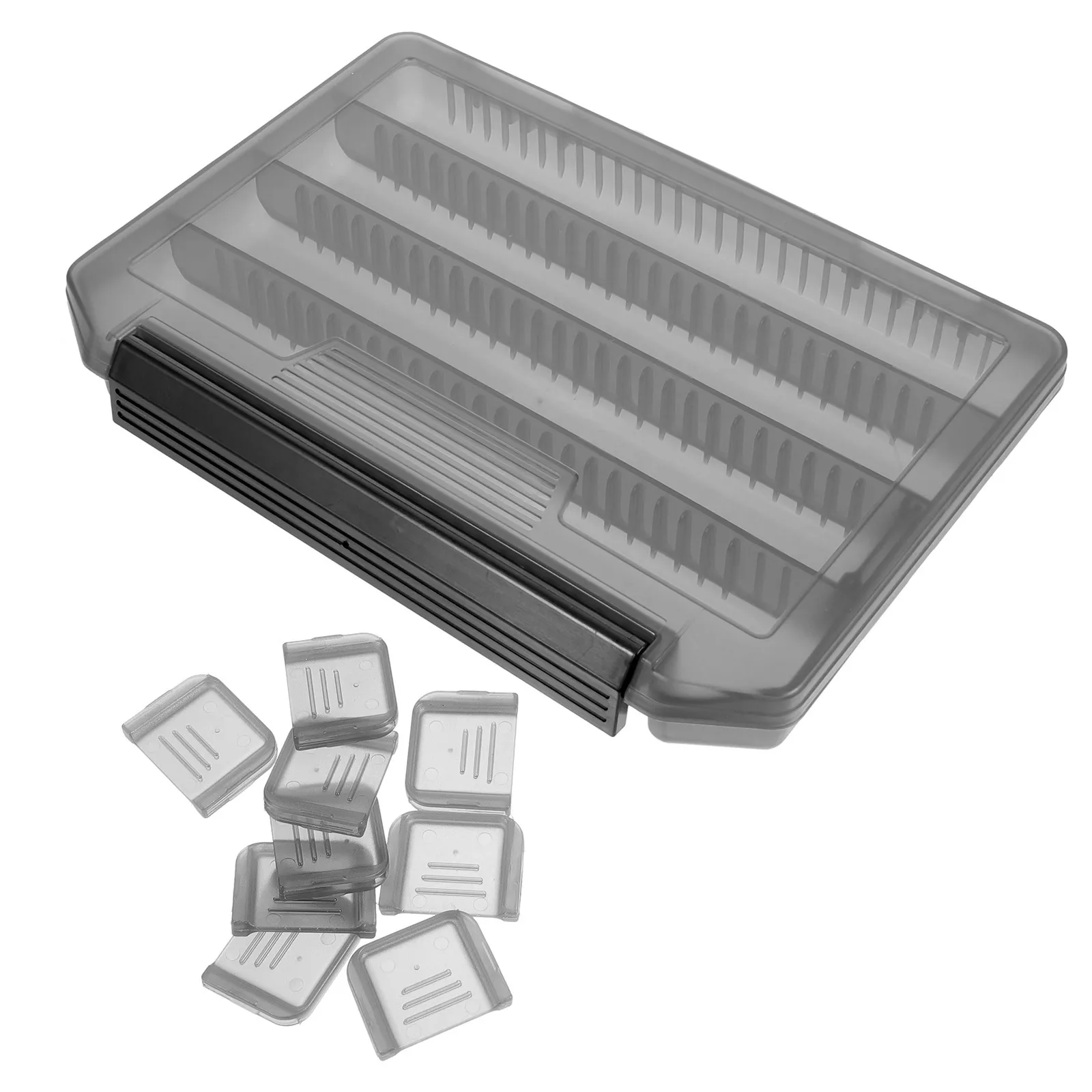 

Portable Fishing Tool Box Durable ABS Multi Compartments Organizer for Hooks Baits Lures Compact Design Tackle Box