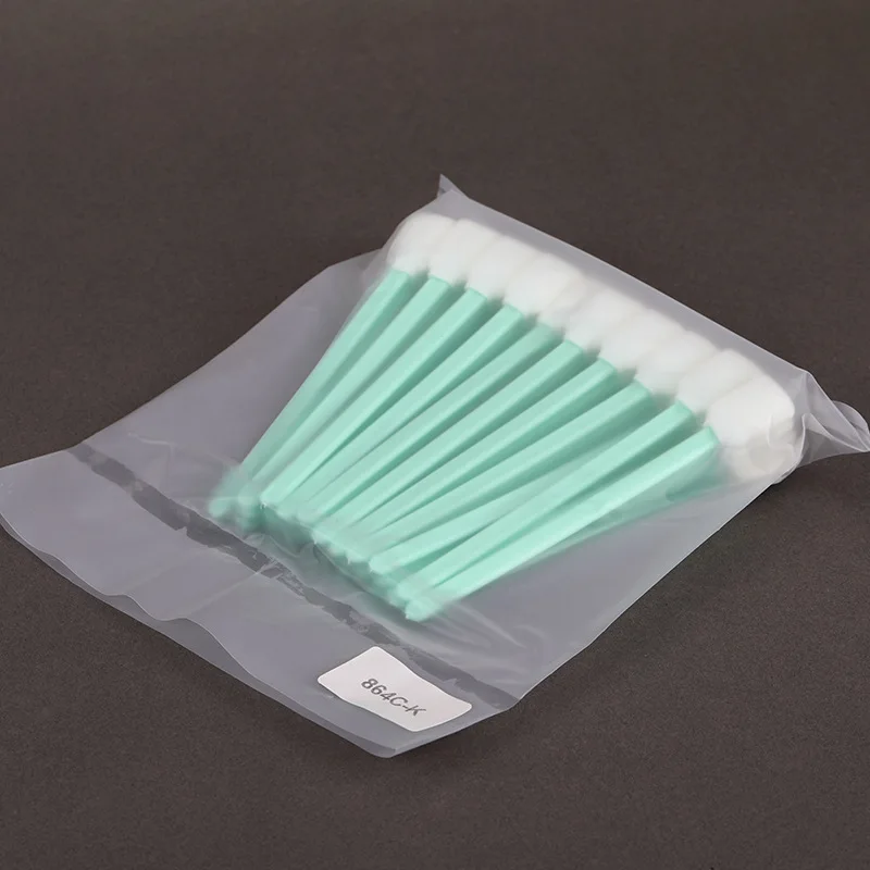 50 unidades de hisopos de limpieza con punta de esponja para cabezales de impresión DX4 DX5 DX7 TX800 XP600, impresoras Miamki JV5 CJV150 JHF de solvente UV