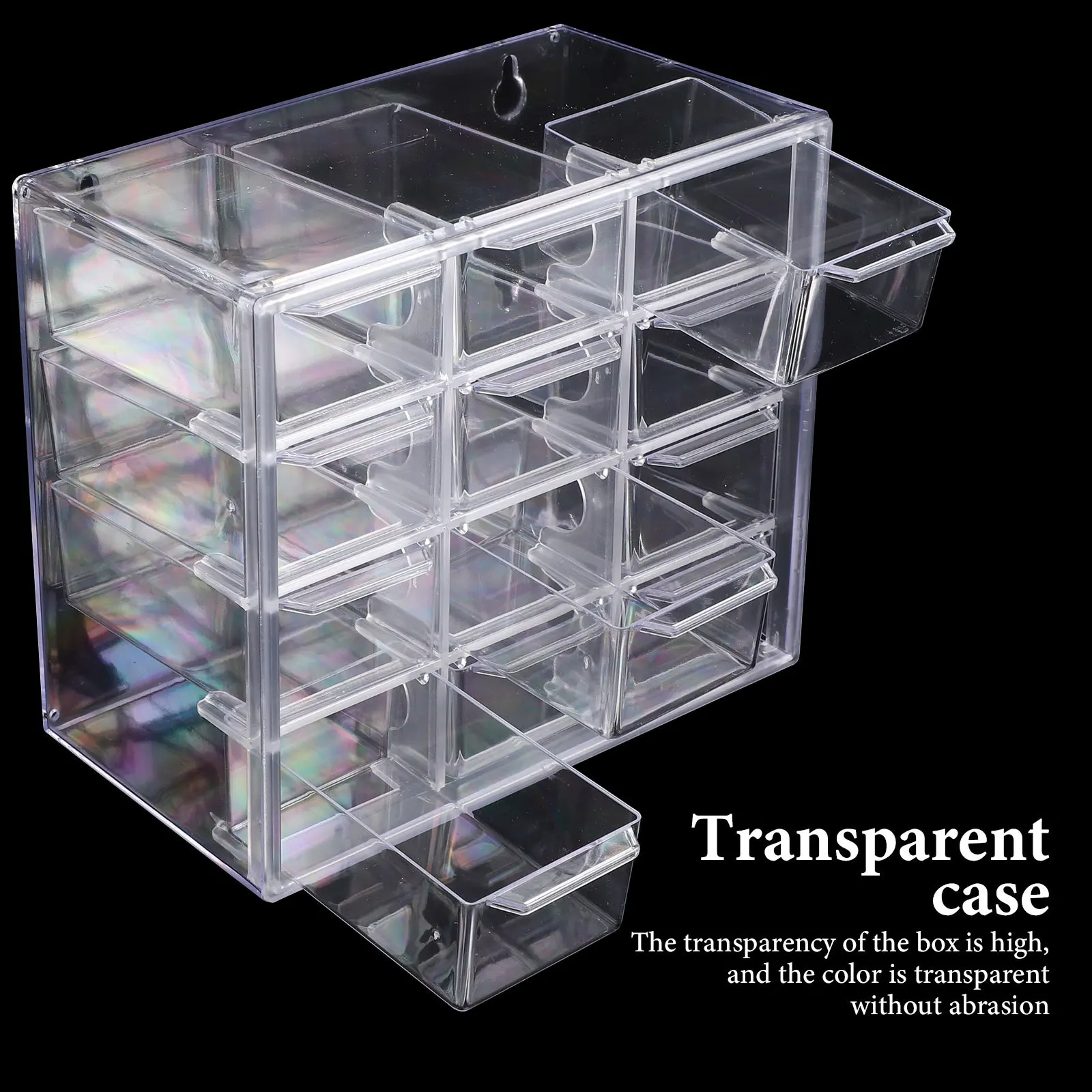 

1Set Dust-Proof Storage Box Acrylic Small Square Transparent Case for Craft Supplies Jewelry Organizer Candy Container with Lid
