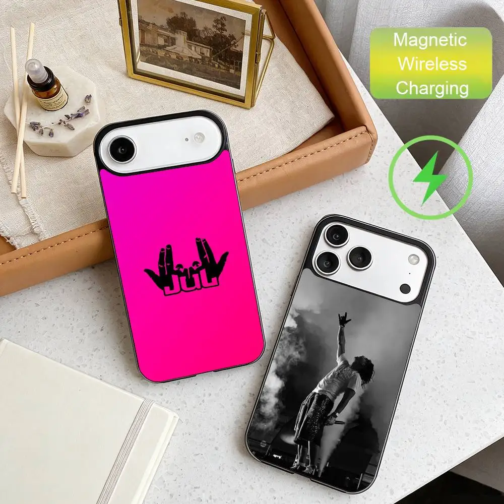 

Чехол для телефона Rapper J-JuL C'est Pas Des Lol для iPhone 17, 16, 15, 14, 13, 12, защитный чехол с поддержкой беспроводной зарядки, мягкий чехол-накладка