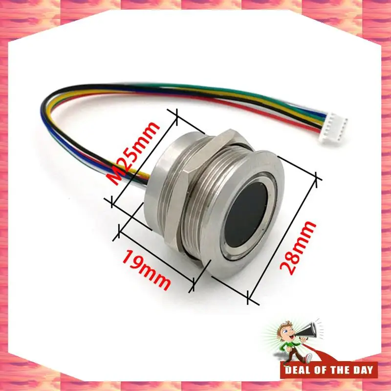 

24-Hour Delivery R503 Circular Round RGB Ring Indicator LED Control DC3.3V MX1.0-6Pin Capacitive Fingerprint Module Sensor Scann