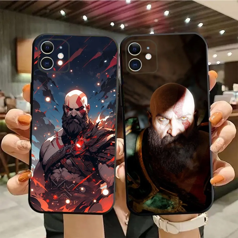 

G-God of W-War Phone Case For iPhone15,14,13,12,11,Pro,Max,Plus,Mini,X,XS,XR,8,7,6,S,Plus,SE Soft Black Case