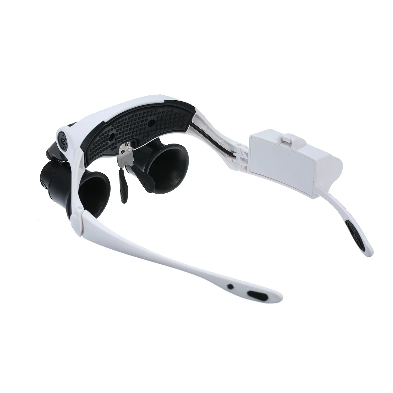 Glasses Magnifier With 2 LED Lights 6 Replaceable Lenses 6X 8X 10X 15X 20X 25X Magnifying Glass Illuminated Magnifier Loupe