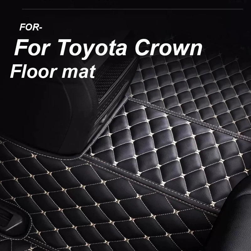 

LUXURY Car Floor Mats For Toyota Crown S210 2012~2018 Carpet Luxury Leather Mat Auto Durable Rug Anti Dirt Pad Car Accessories