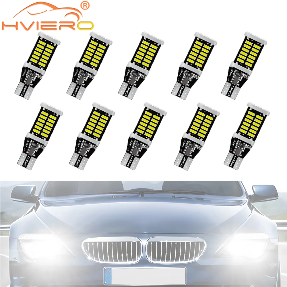 10X Car Back Light Turn Signal Busable Lamping Waterproof Auto T10 T15 4014 26/30/45SMD General High Power Lantern Bulb LED 12V