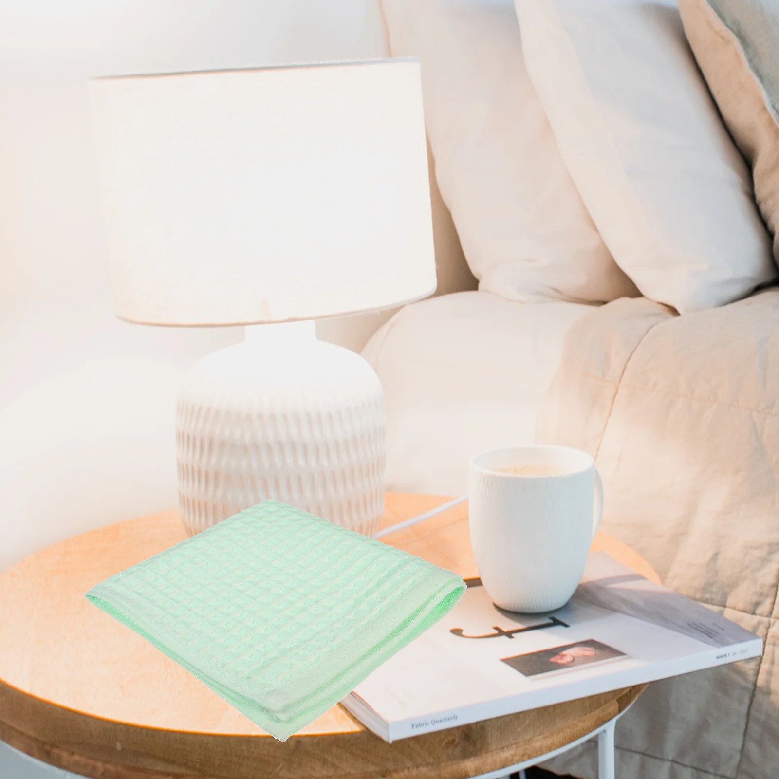 

6Pcs Cotton Waffle Weave Towels Highly Absorbent Soft Bath Face Hand Spa Towels Quick Dry Lint Free Hotel Quality Washcloths Set