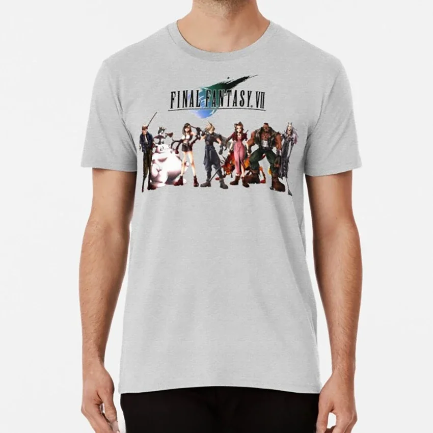 New Arrival fashion heavyweight Hot Sale vintage Summer Funny Final Fantasy Vii Characters T Shirt Final Fantasy Ps1 Psx Fina L