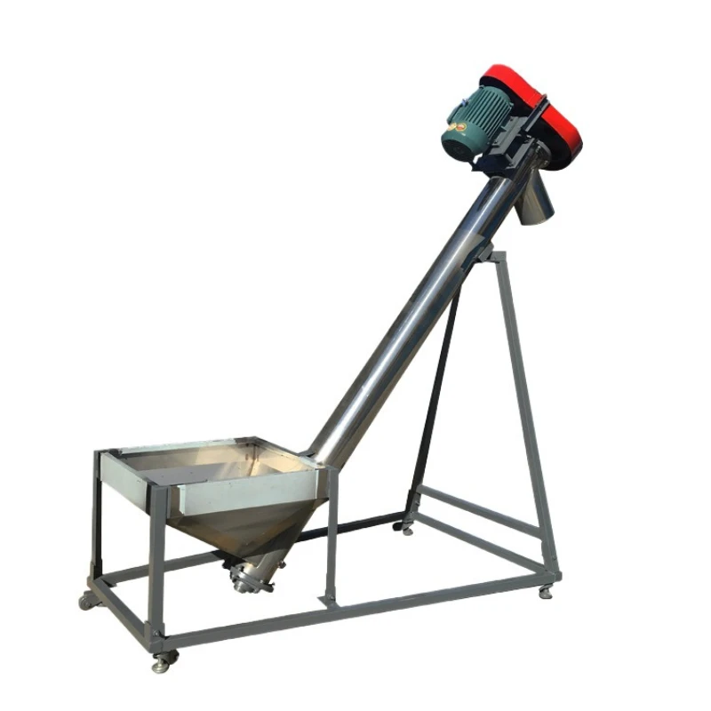 Automatic feeder, stainless steel spiral conveyor, plastic granular powder vertical