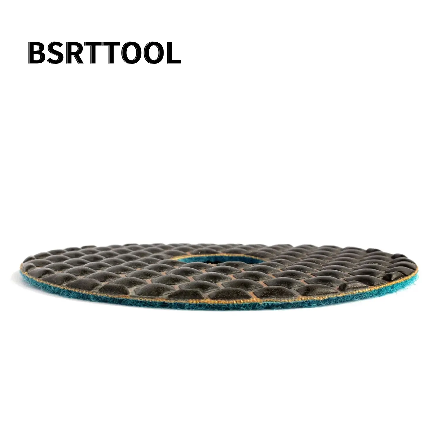 BSRTTOOL 2 Pcs/Set 5'' 30#  Dry Polishing Pad Sharp Type Flexible Diamond Polishing Pad For Granite Marble Stone Sanding Disc