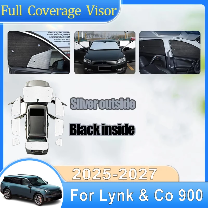 

Sun Cover Visors For Lynk & Co 900 L946 Body Kit L946 2025 2026 2027 Electrostatic Adsorption Sunshade Skylight Blind Accessorie