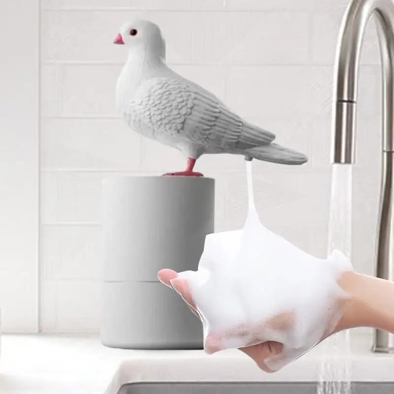 Pigeons Shape Soap Dispenser Automatic Induction Foam Hand Washer Dispenser Touchless Soap Dispenser Smart Hand Soap Pumps