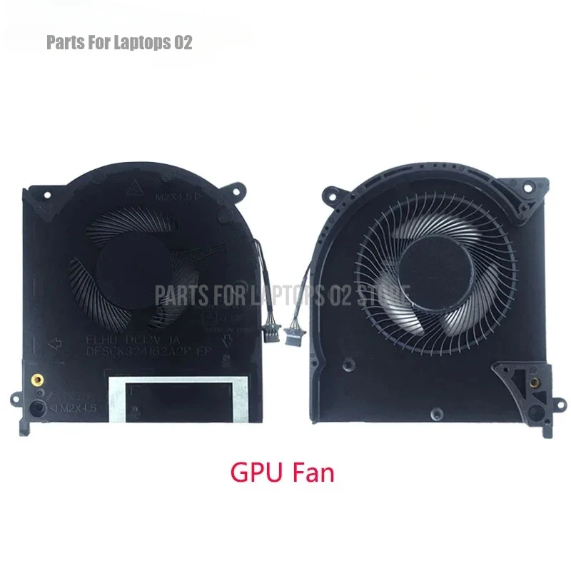 p DC 12V 1A Left Side CPU GPU Cooling Fan FLHT DFS2013121H0T for Dell Alienware M15 R2 P87F 2019 N18E ALWM15R2