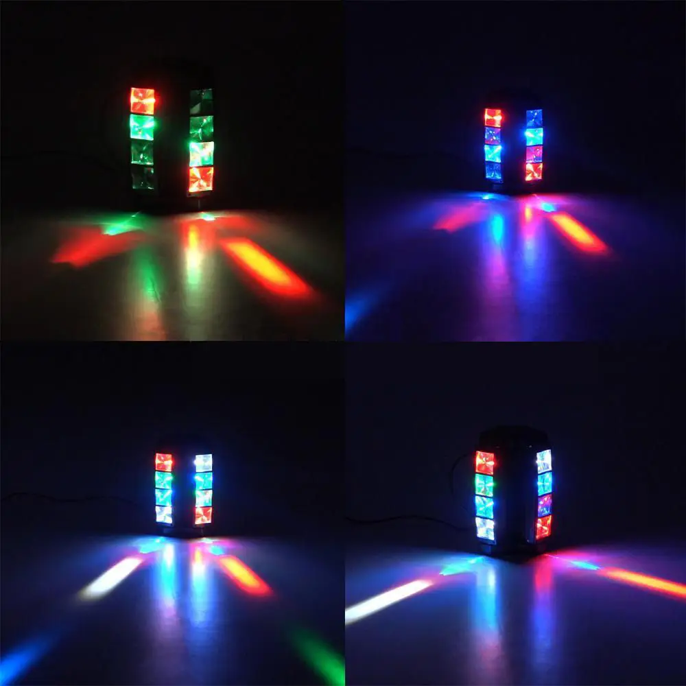 Imagem -04 - Mini Led 8x3w Rgbw Movendo a Cabeça Luz Led Aranha Feixe de Iluminação Palco Dmx 512 Luz Aranha Adequado para dj Boate