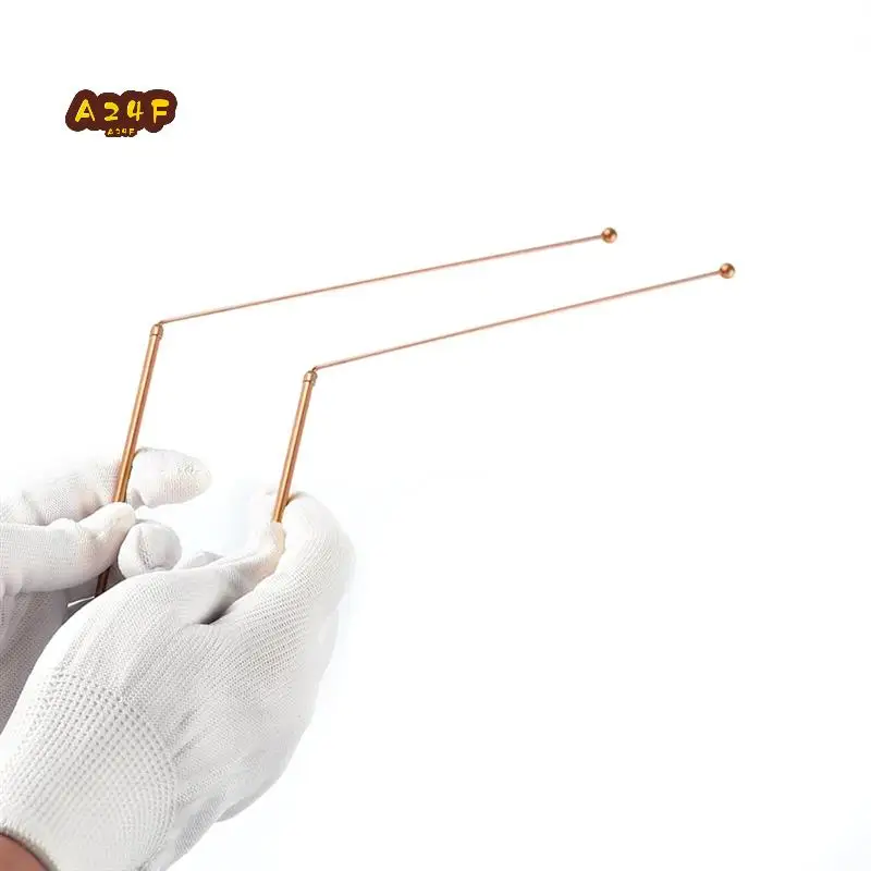 

A24F-Copper Dowsing Rods 2PCS Divining Rods+Dowsing Pendulum + Divination Mat- For Divining Water,Treasure,Buried Items Etc