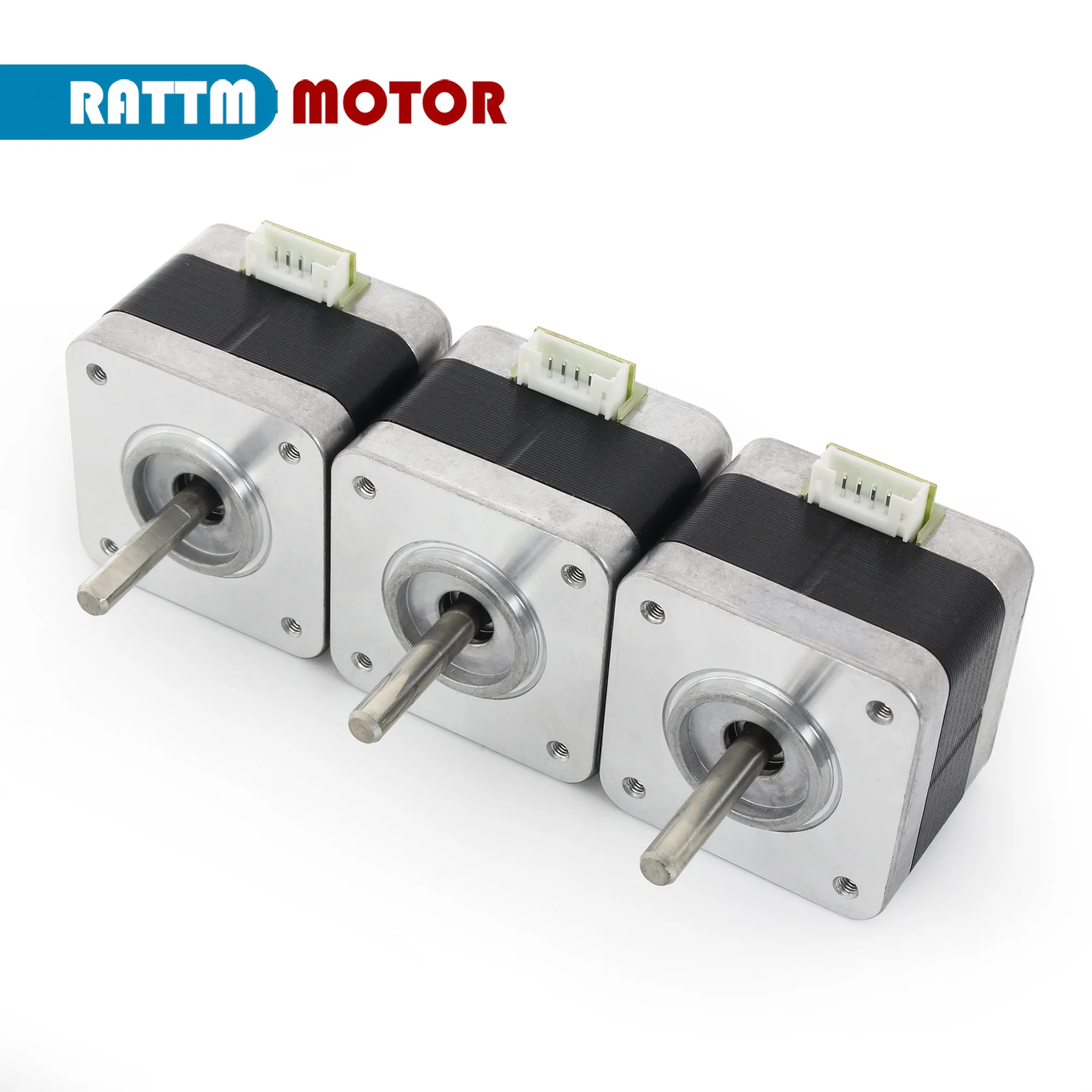 

3 pc of 42 Motor Nema17 Stepper Motor 34mm + 1M Cable 2 Phase 0.95A 2.4kg.cm For CNC 3D Printer Accessories