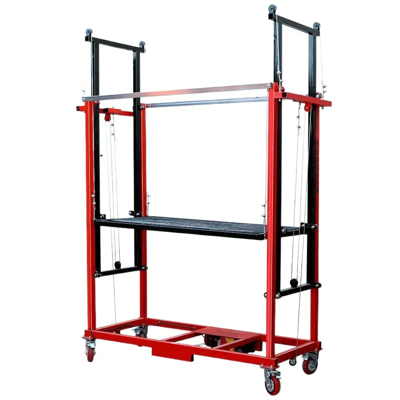 Platform Lift Perancah 3M 5M 6M Elektrik Mobile Platform Perancah Lipat Mobile