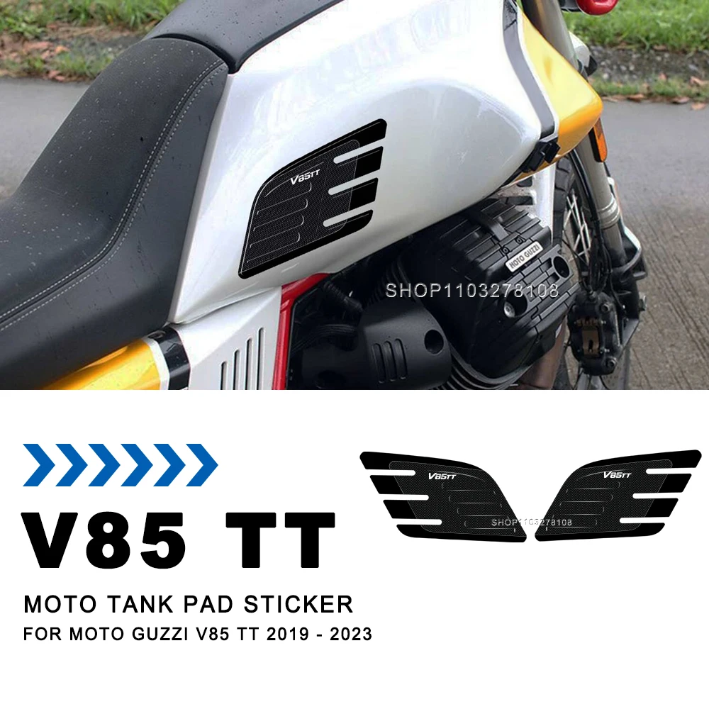 3D Epoxy Resin Sticker Kit Motorcycle Tank Pad Protection Stickers Waterproof Decorative Decal For Moto Guzzi V85 Tt 2019 - 2023