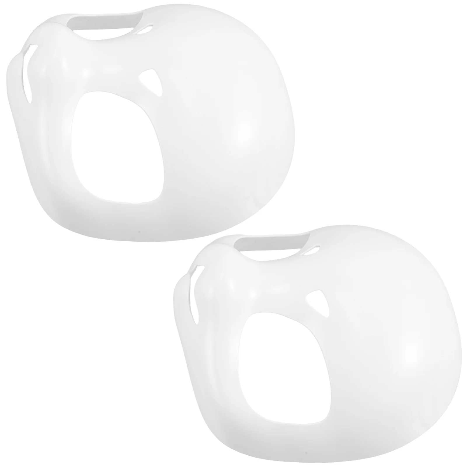 

2Pcs Animal Skull Base Mask White DIY Costume Blank Lightweight Plastic Halloween Masquerade Cosplay Accessory