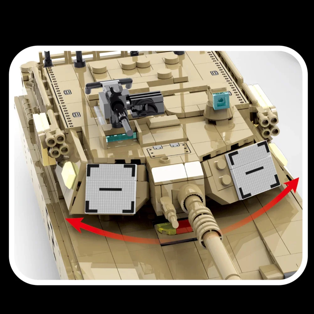 3580PCS Military M1070 Armored Vehicle Modular Buildings Blocks Transporter Tank Carrier Car Brick Model Kit Toy Adult Kid Gifts