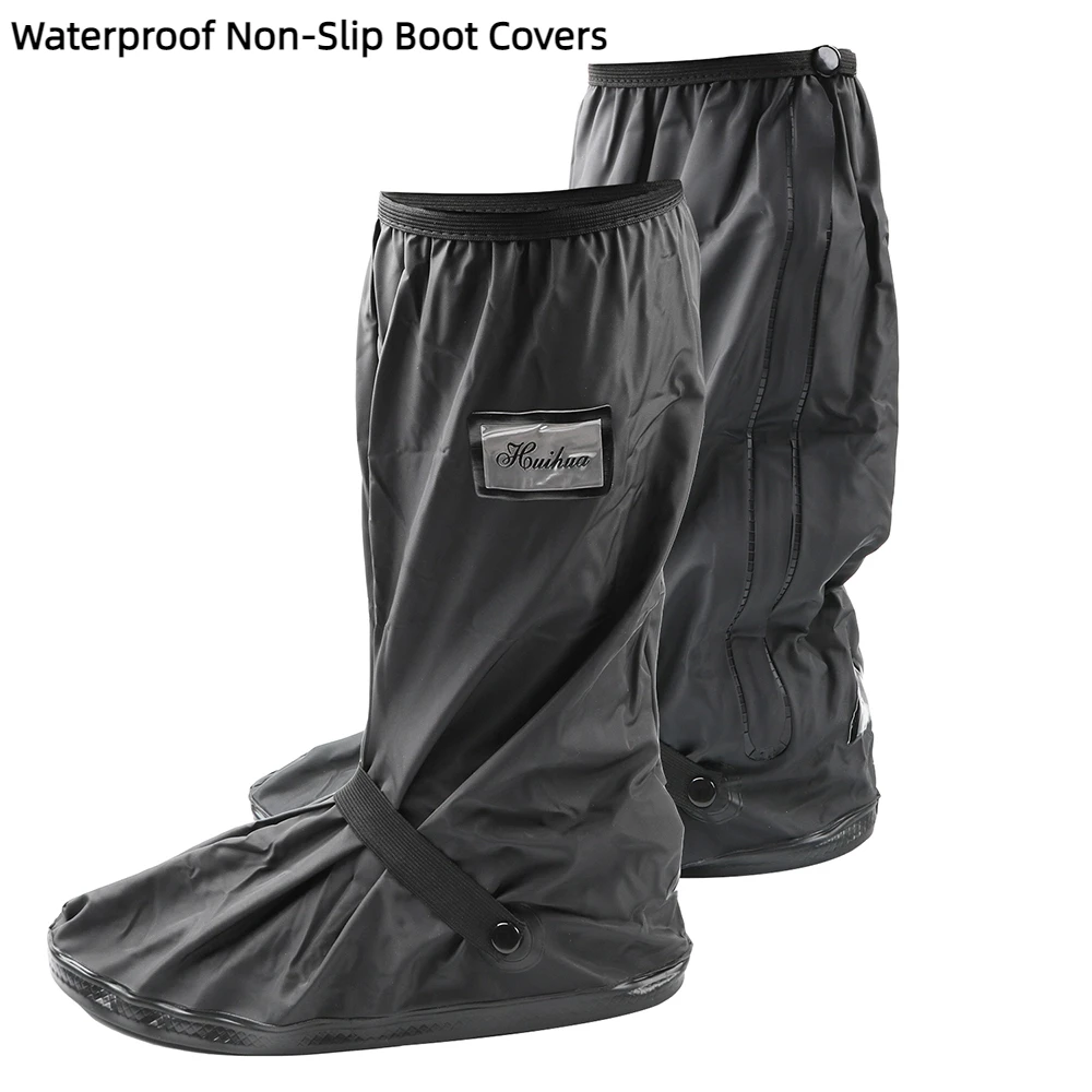 

For Rainy Snowy Day Motorcycle Scooter Bike Rain Shoes Cover Waterproof Non-Slip Boot Covers