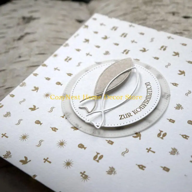 92MF Fish Die Cuts Carbon Steel Cutting Dies Embossing Stencils for Photo