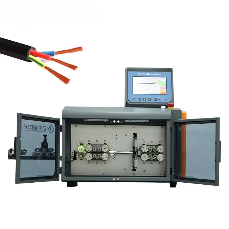 EW-05B+ Multi-Conductor Cable Cutting and Stripping Machine for 1-30mm² Wires with 11 Cores Capacity and 1000mm Half Strip
