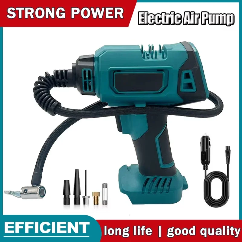 

600mm Cordless Portable Electric Air Pump 12V Rechargeable Handheld Air Compressor For Cars For Makita 18V Battery