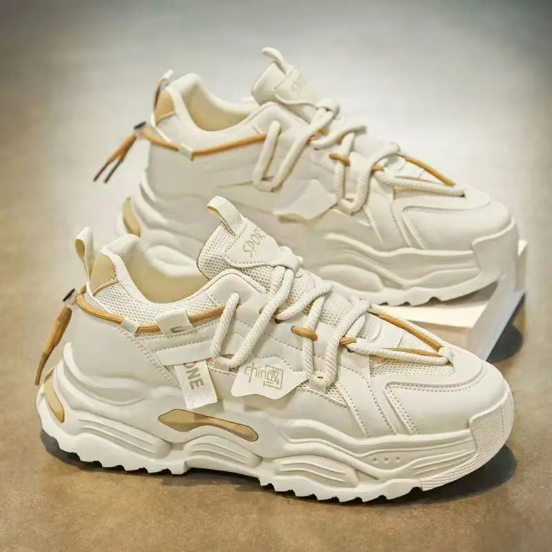 

Мужская обувь, новинка 2024, летние дышащие сетчатые спортивные кроссовки на высокой платформе, зеленые трендовые повседневные кроссовки Zapatos para hombres