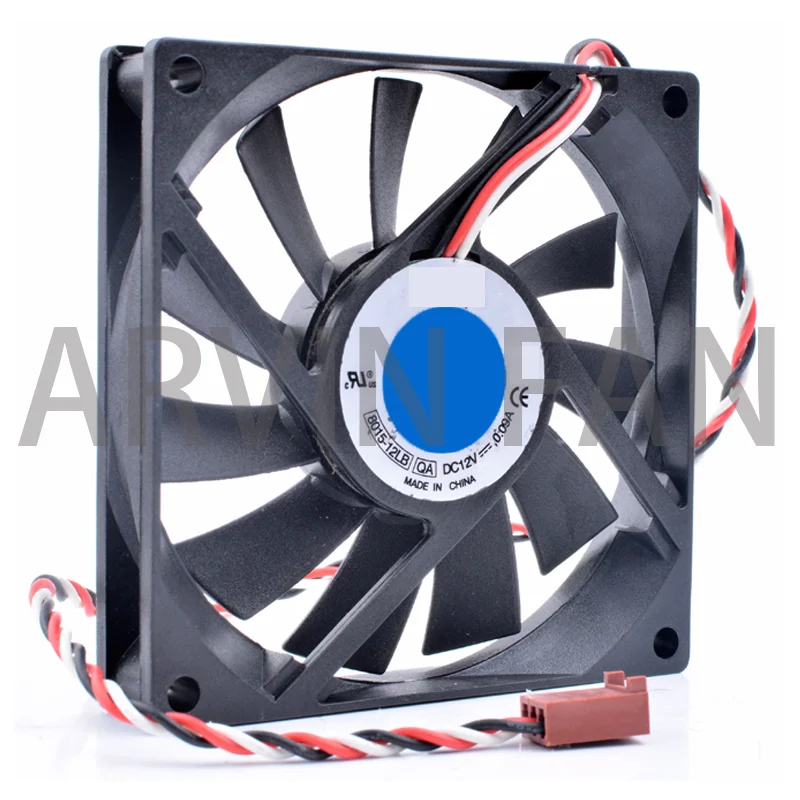 Ventilador de refrigeración Original para CPU, dispositivo de monitoreo de velocidad, silencioso, chasis de ordenador, 8015-12LB, 8cm, 8015, 12V, 0.09A, nuevo