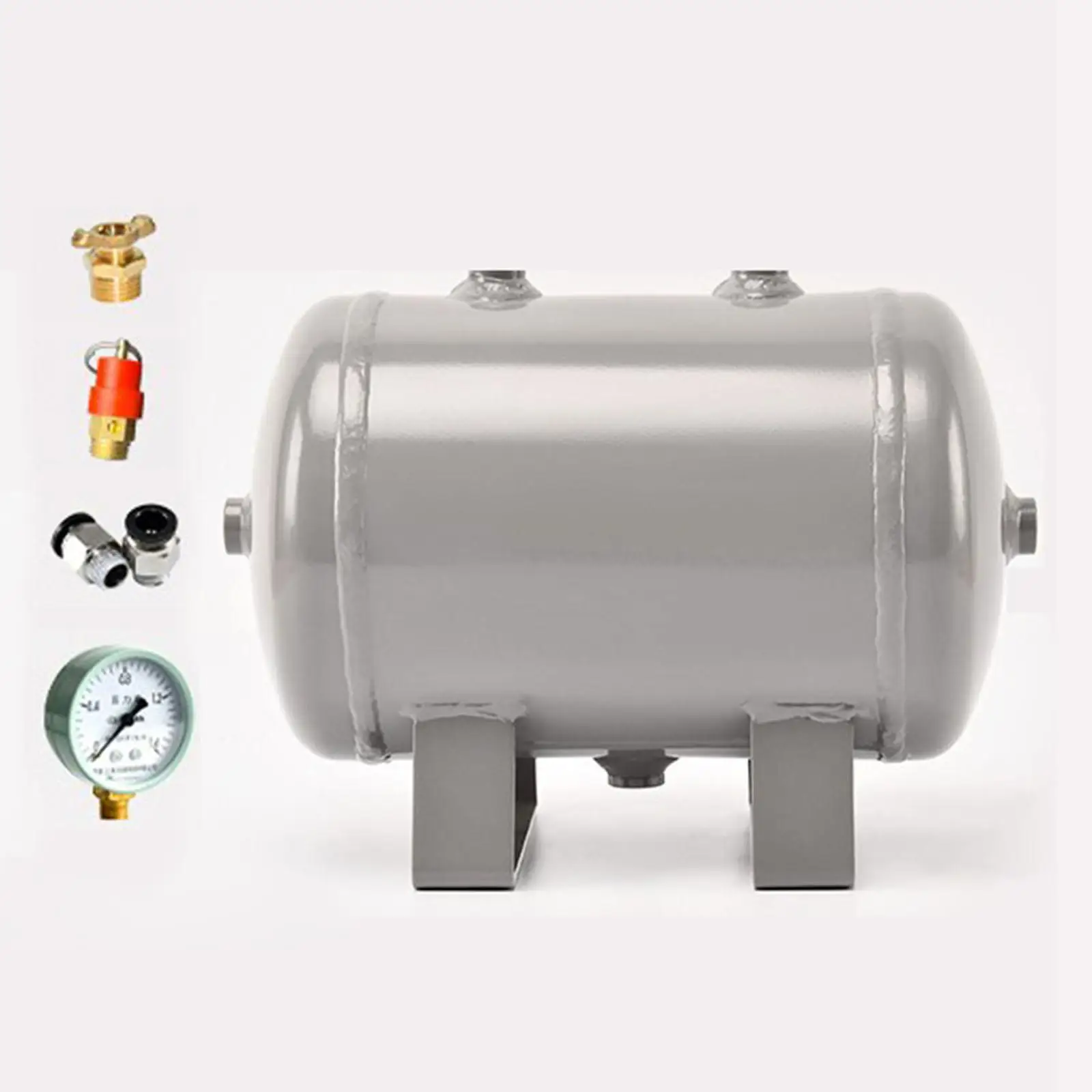 4L Portable G1/4 Thread Interface Mini Air Reservoir Storage Tank Carbon Steel Air Storage Tank Empty Bottle Small Compressed