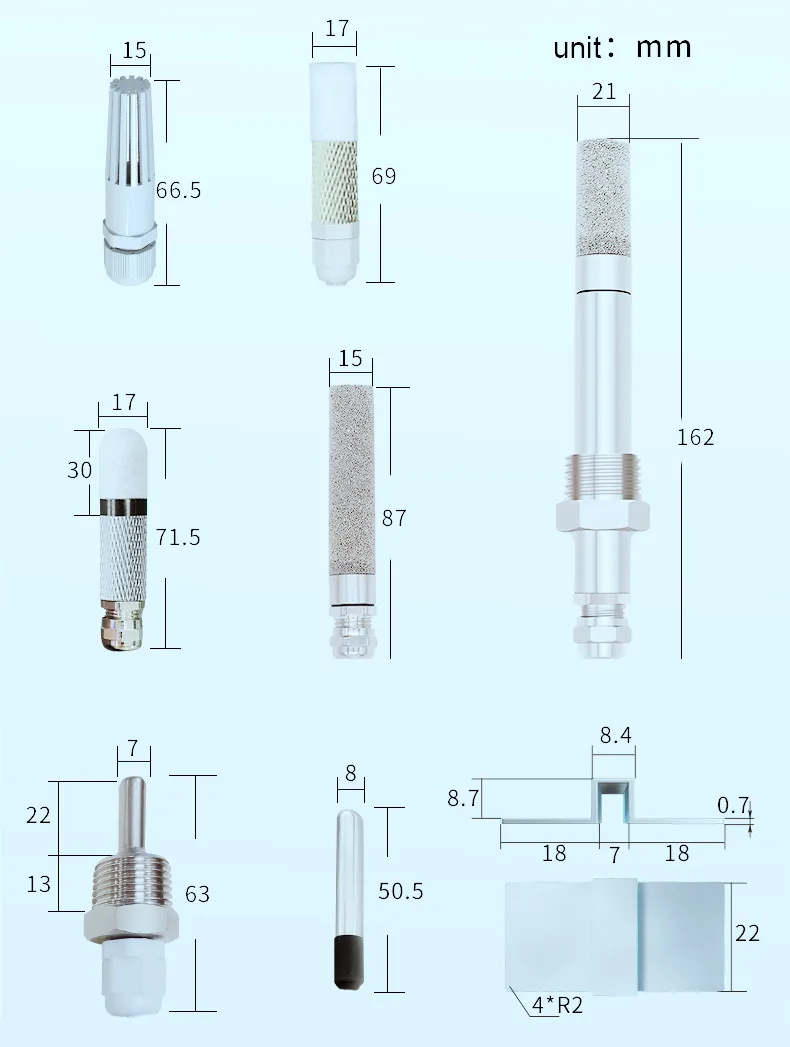 2pcs RS485 Modbus Water Proof Temperature Humidity Sensor Probe Temp Humidity Case Shell Housing HTU DHT