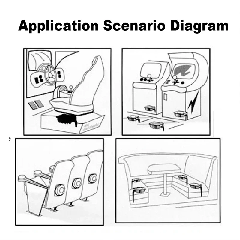 50w alto-falante de vibração baixa frequência baixo shaker ressonância vibrador diy música alto-falante massagem assento do carro sofá