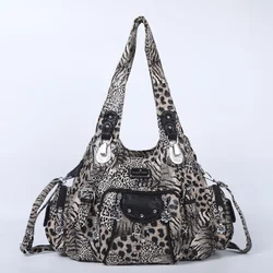 Women Fashion Handbags Large Shoulder Bags PU Leopard Handbag Female Satchel Big-capacity Shoulder Purse Bag bolsa