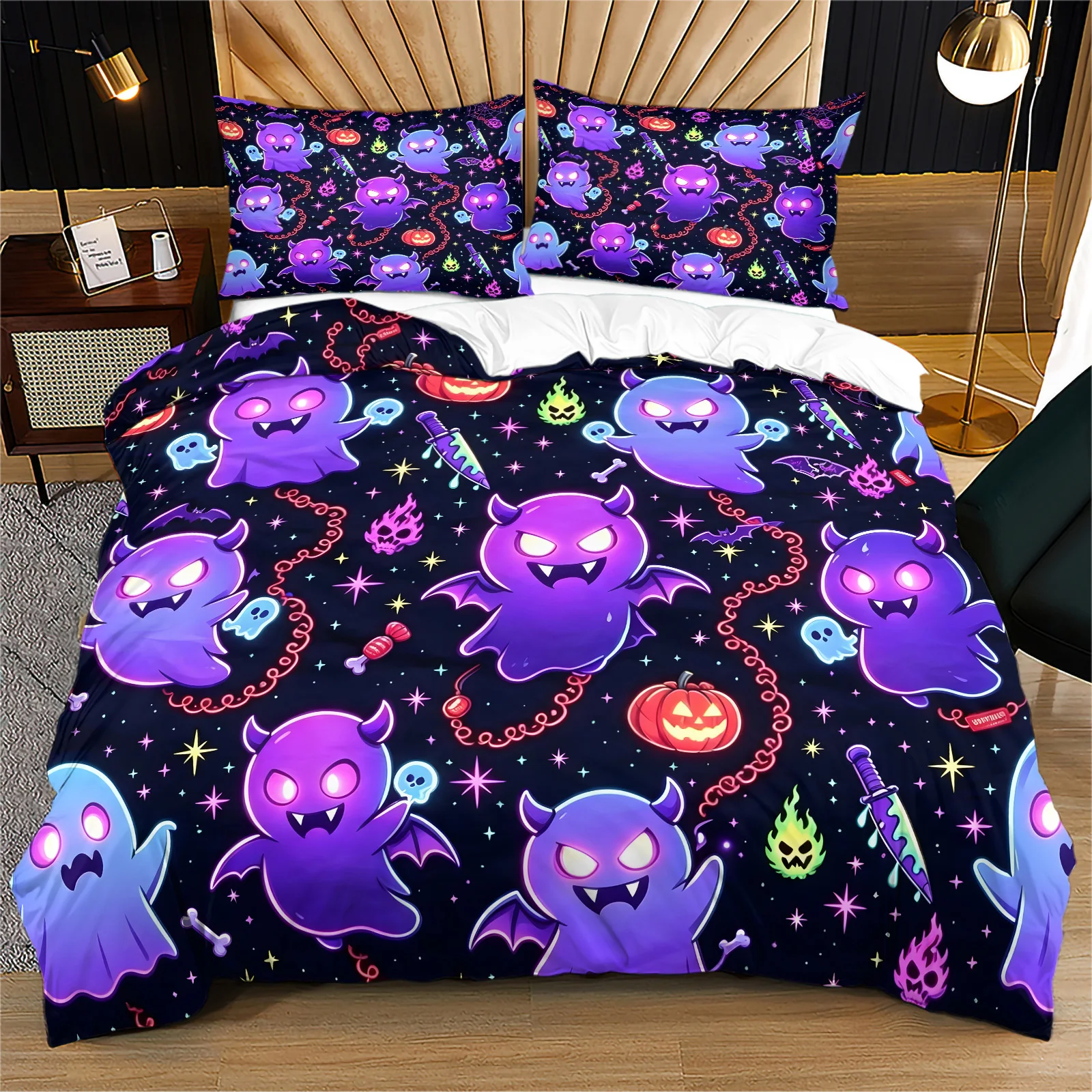 halloween-duvet-cover-set-gothic-cartoon-purple-demon-ghost-pumpkin-bedding-set-print-soft-microfiber-bed-cover-with-pillowcase