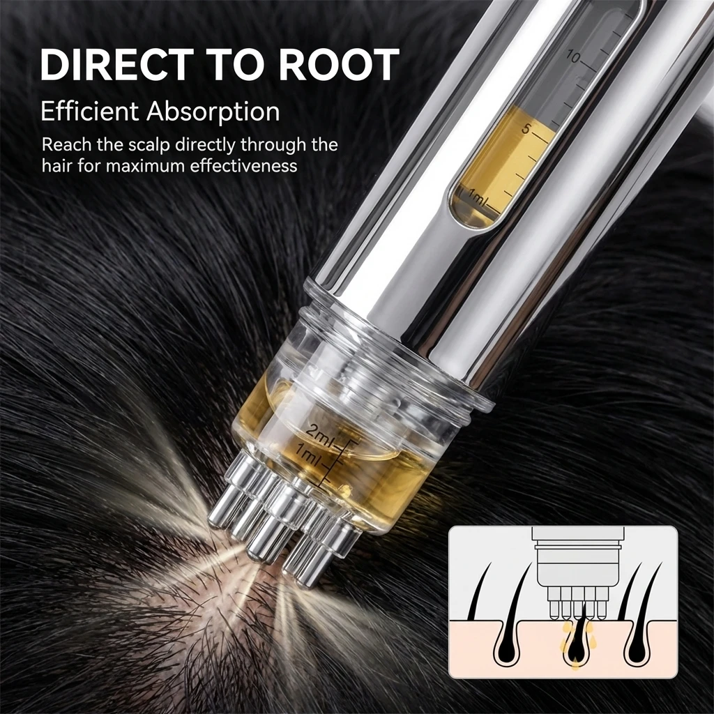 4 In 1 Roller Ball Scalp Applicator Comb Set