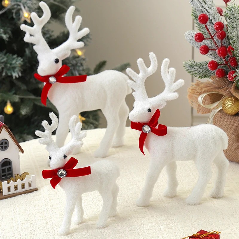 

10/13/15CM Christmas artificial plush reindeer Christmas elk Christmas tree decoration decoration 2026 New Year gift