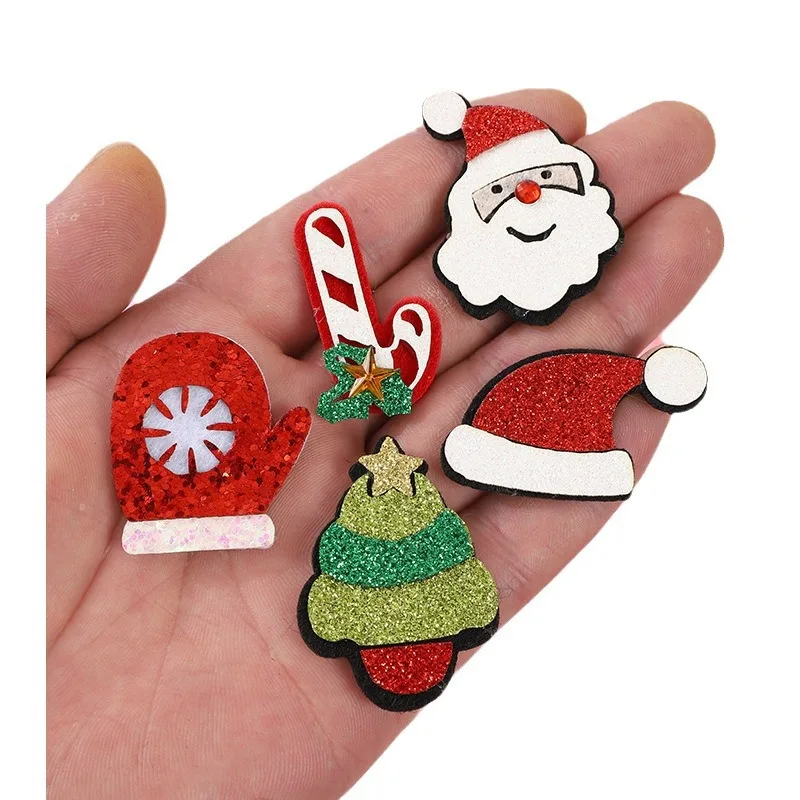 30 Stück, verschiedene Designs, weihnachtliche Hirschgeweih-Applikationen zum Aufnähen, für Haarspangen, Accessoires, Hüte, Taschen und zur Dekoration von Stoffen. – Detail 4