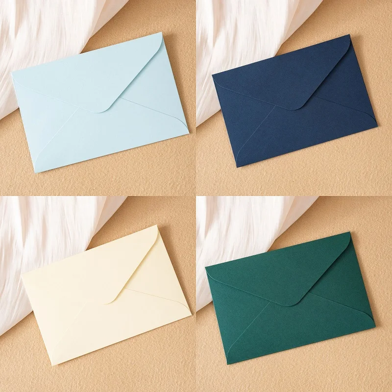 50pcs/lot 18.5x12.5cm Envelope Bag Packaging Postcard Card Wedding Invitation 250g Paper Envelopes Party Gift Boxes Storage Bags