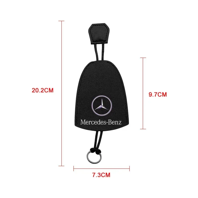 Large Capacity Key Case Cover Soft PU Leather Prevents Key Loss and Scratches Suitable For Mercedes Benz B/C/E/S Clase A C200L