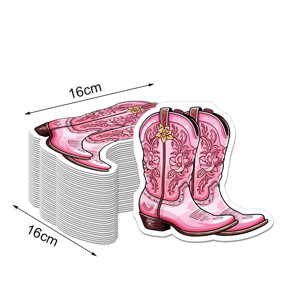 20–100 Stück Cowgirl-Stiefel mit Wild West-Thema, Servietten, Cowgirl-Partyzubehör, Babyparty, Junggesellenabschied, Geburtstag, Abendessen, Tischdekoration – Detail 2